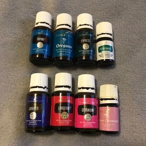 Opened + barely used Young Living Essential Oils